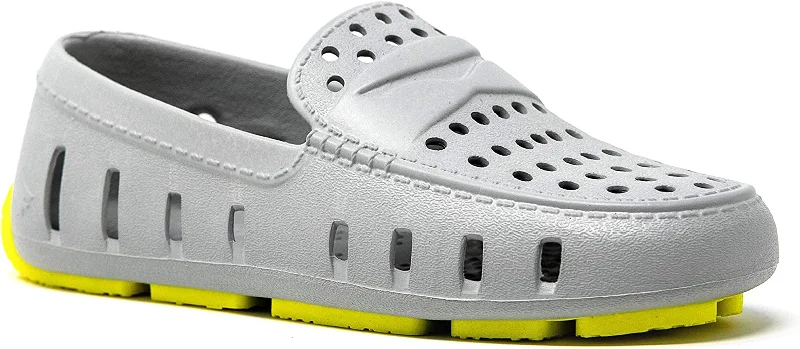 Premium loafers for elegant evening strolls-Grey/Lemon Floafer