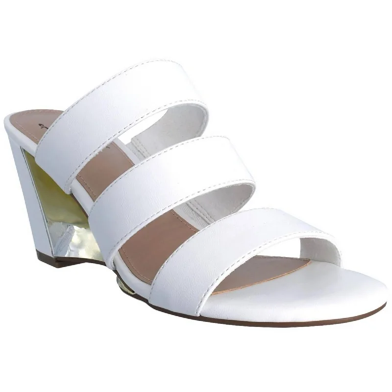 Comfortable sandals for hot beach evenings-Impo Womens Vestie Faux Leather Strappy Mules