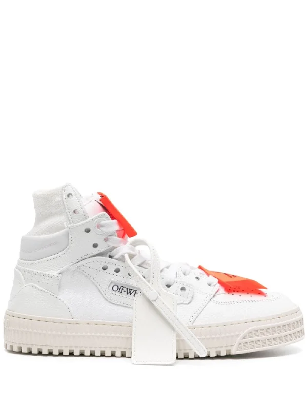 Athletic shoes for sporty youth -OFF-WHITE Fashionable Ankle-Length Sneakers with Detachable Tag