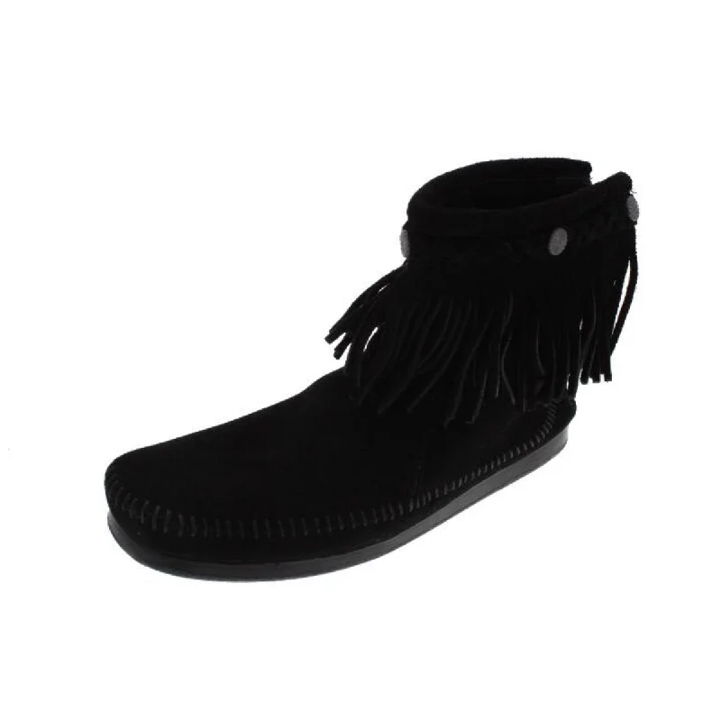 Boots for home ridge gigs -Minnetonka Moccasin Fringe Moccasin Boots