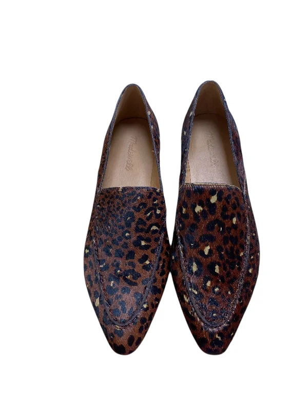 Flats with comfy sole linings -Shoes Flats By Madewell In Animal Print, Size: 9