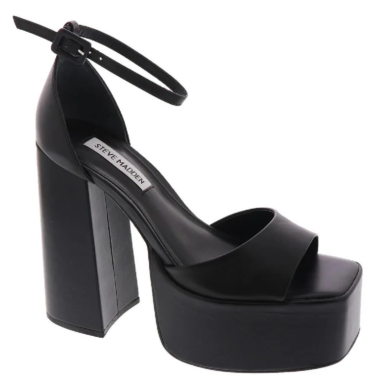 Trendy sandals for summer shore evenings-Steve Madden Womens KASSIANI Ankle Strap Platform Heels