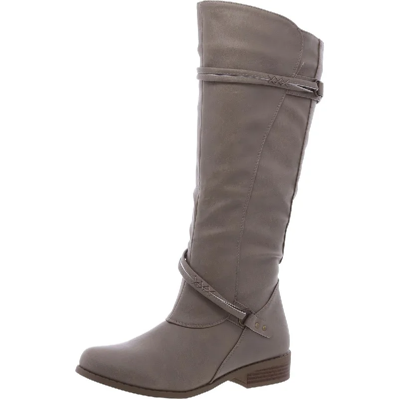 Boots with slow ridge hush -Journee Collection Womens Zip Up Platform Knee-High Boots