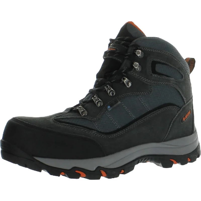 Boots with breezy twill mix -Hi-Tec Womens Lace Up Outdoor Hiking Boots