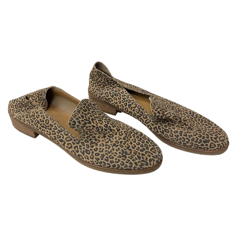 Flats for snowy forest trails -Shoes Flats By Lucky Brand In Leopard Print, Size: 8