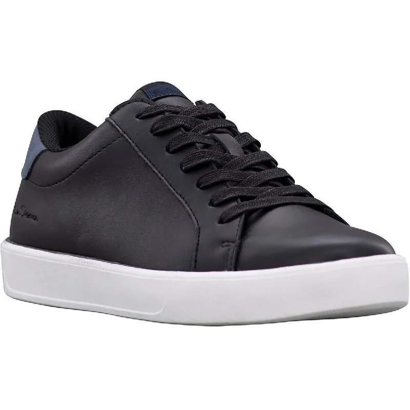 Athletic shoes with chic vibes -Ben Sherman Mens Faux Leather Lace-Up Casual And Fashion Sneakers