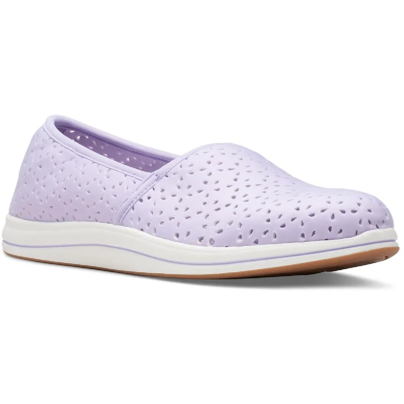 Athletic shoes with trendy looks -Cloudsteppers by Clarks Womens Breeze Emily Perforated Casual Slip-On Sneakers