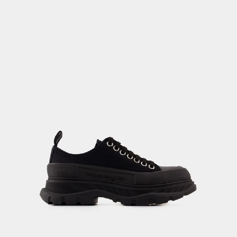 Athletic shoes for muddy trails -ALEXANDER MCQUEEN Tread Slick Mini Sneakers