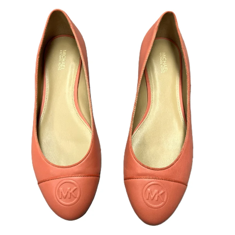 Flats with steady heel linings -Shoes Flats By Michael By Michael Kors In Coral, Size: 9