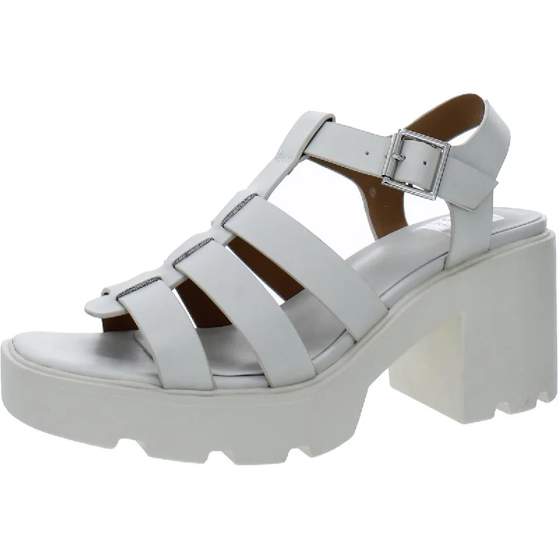 Best sandals for summer shore evenings-DV By Dolce Vita Womens Lindy Strappy Buckle Platform Heels