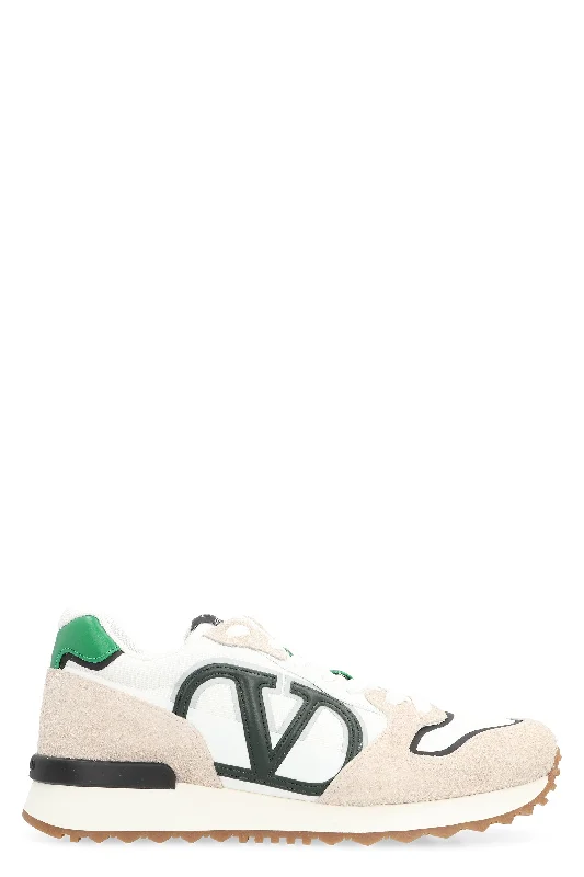 Athletic shoes for high arches -VALENTINO Vlogo Pace Low-Top Sneakers for Men