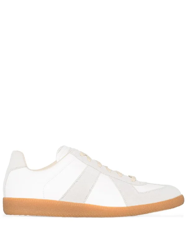 Athletic shoes with plush padding -MAISON MARGIELA Replica Leather Sneakers for Men