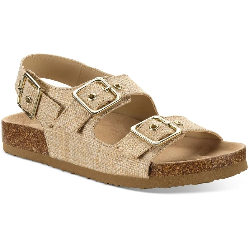 Trendy sandals for summer seaside evenings-Sun + Stone Womens Sadiee Buckle Slingback Sandals Shoes