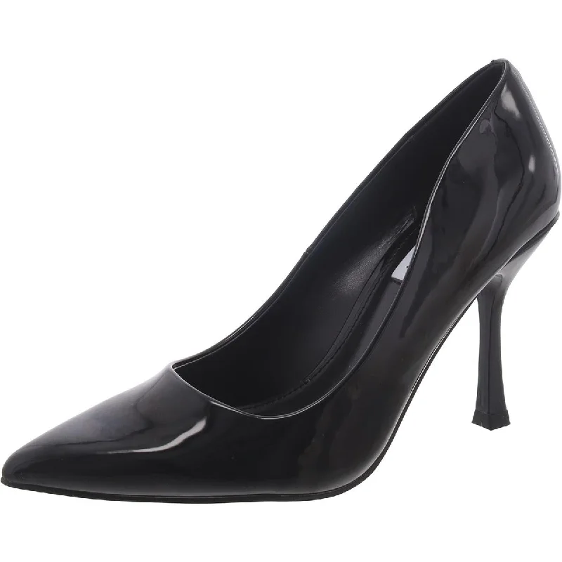 High heels with firm heel linings -Leda Womens Patent Slip-On Pumps