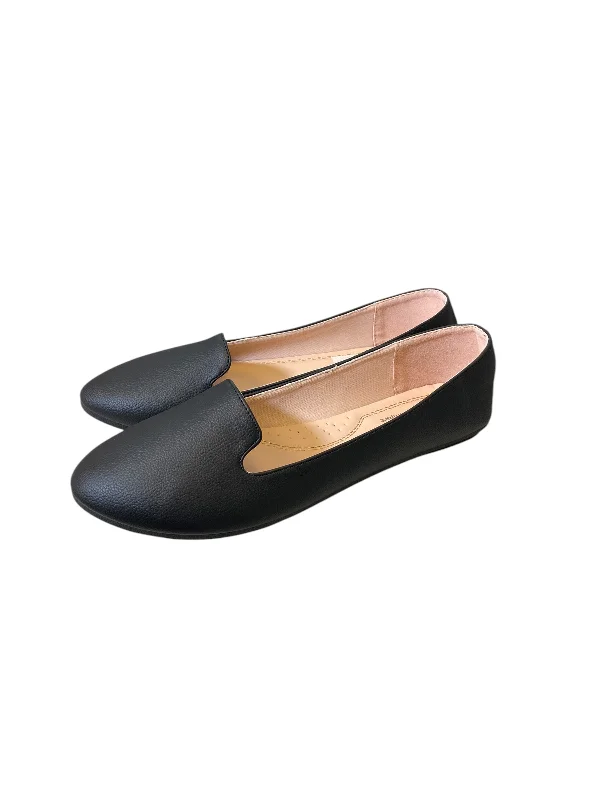 Flats with cushy sole supports -Shoes Flats By Forever In Black, Size: 10