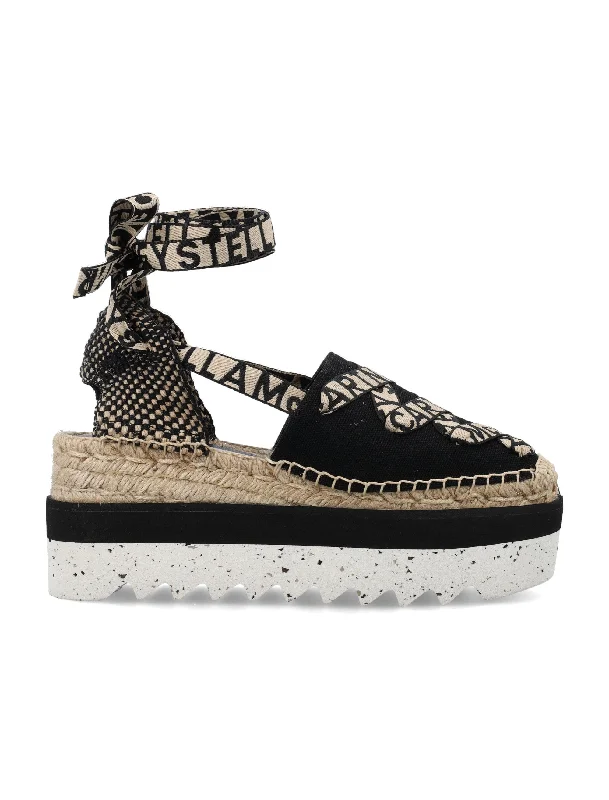 Athletic shoes with flexible heels -STELLA MCCARTNEY Women's Gaia Platform Espadrilles - 4.5cm Sole