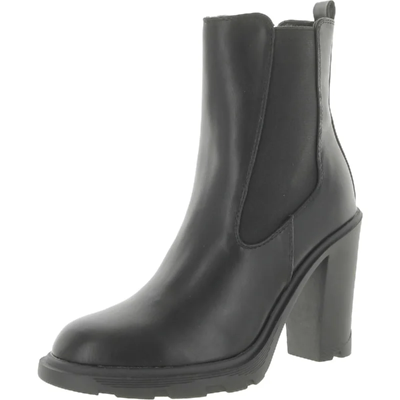 Boots with slow ridge repose -Nine West Womens Ream 3 Faux Leather Ankle Chelsea Boots