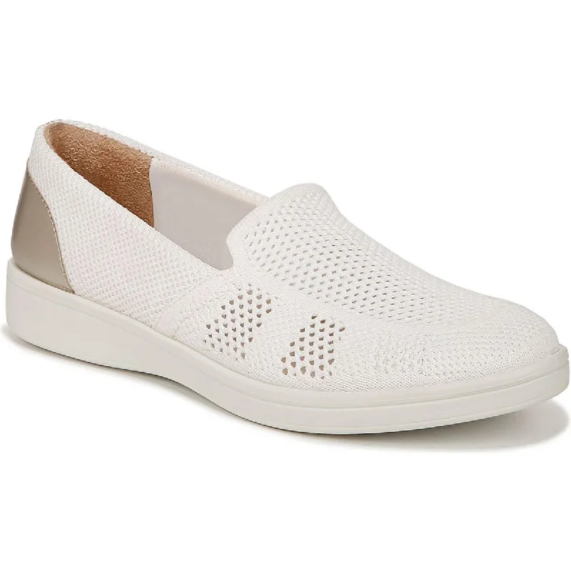 Athletic shoes for race days -Bzees Womens Athena Metallic Knit Slip-On Sneakers