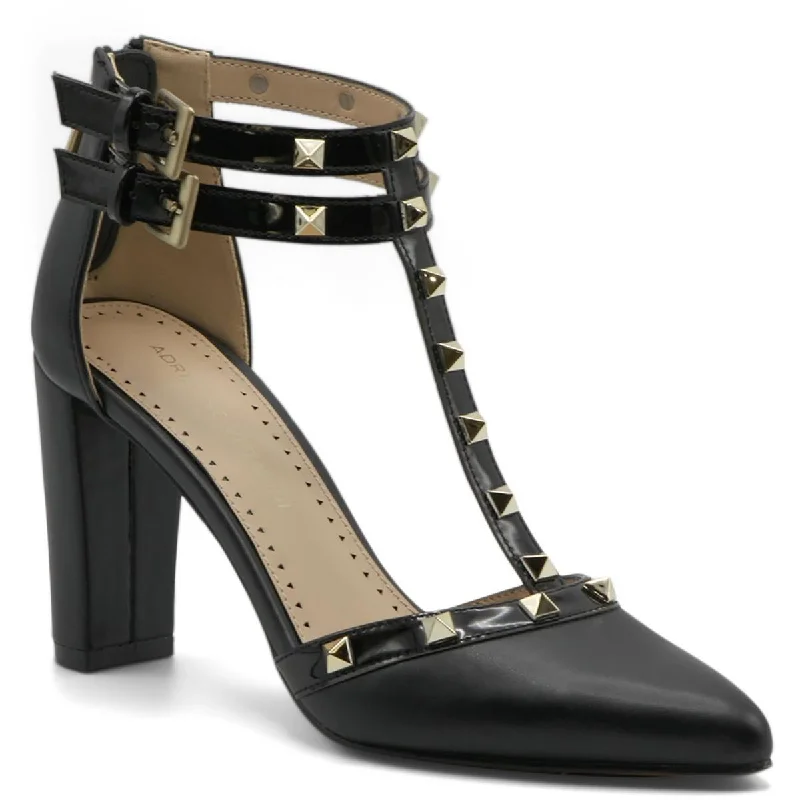 High heels for small fall gatherings -Adrienne Vittadini Womens Noce Faux Leather Zipper Pumps