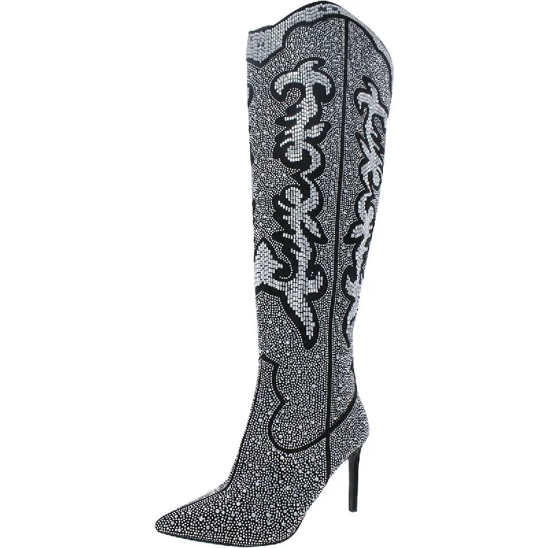 Boots for chill ridge dawns -INC Womens Iresa 4 Embellished Thigh High Over-The-Knee Boots