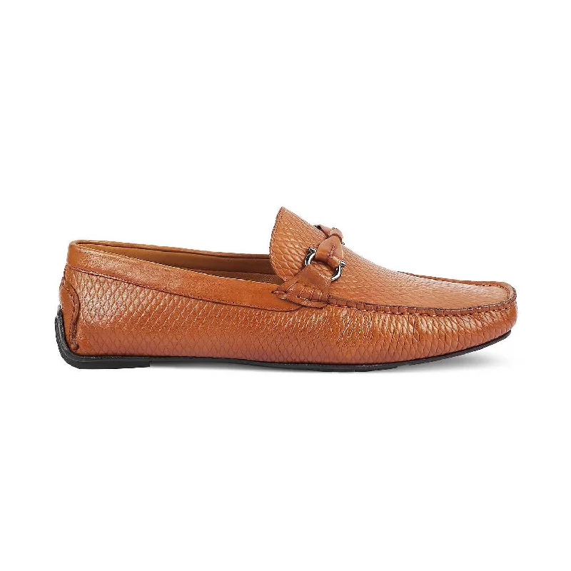 Durable loafers for busy night comfort-The Cover Tan Men's Leather Driving Loafers Tresmode