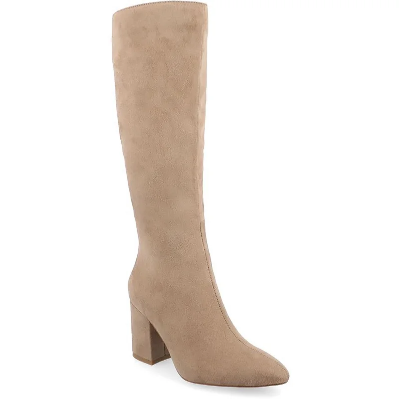 Boots with bulk deal prices -Journee Collection Womens Ameylia Zipper Pointed Toe Knee-High Boots