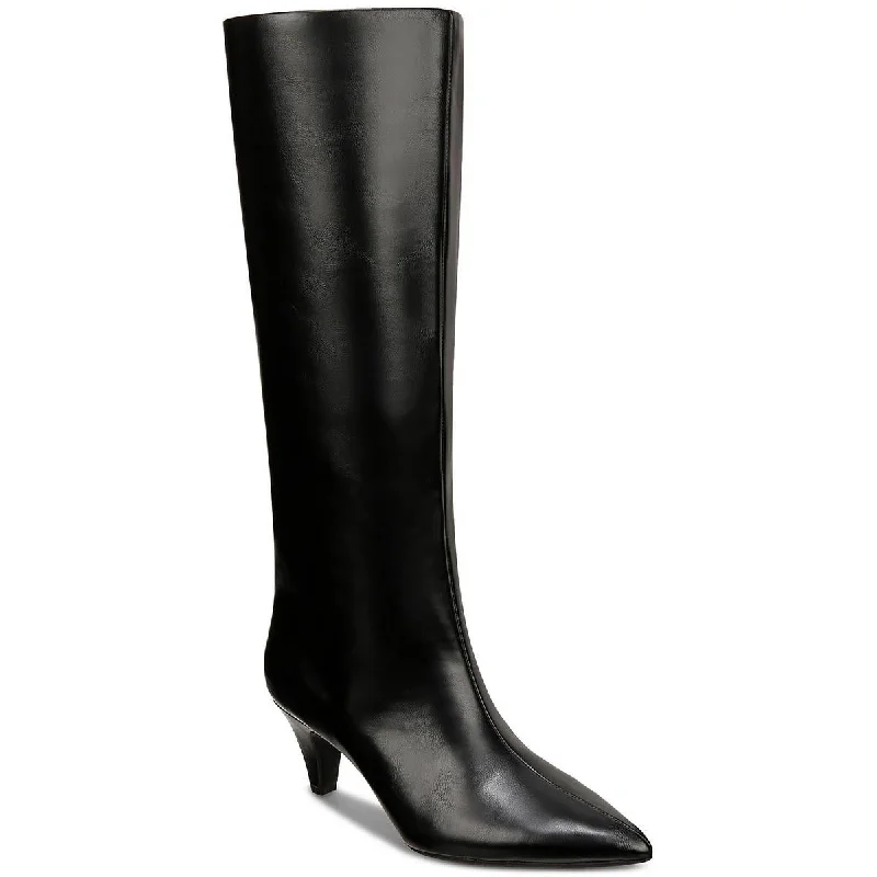 Thrift boots with green parts -Alfani Womens KAIAA Faux Leather Kitten Heel Knee-High Boots