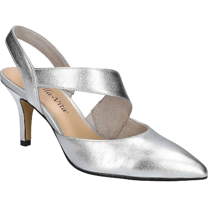 High heels with faint sparkle tones -Bella Vita Womens Arabella  Pumps