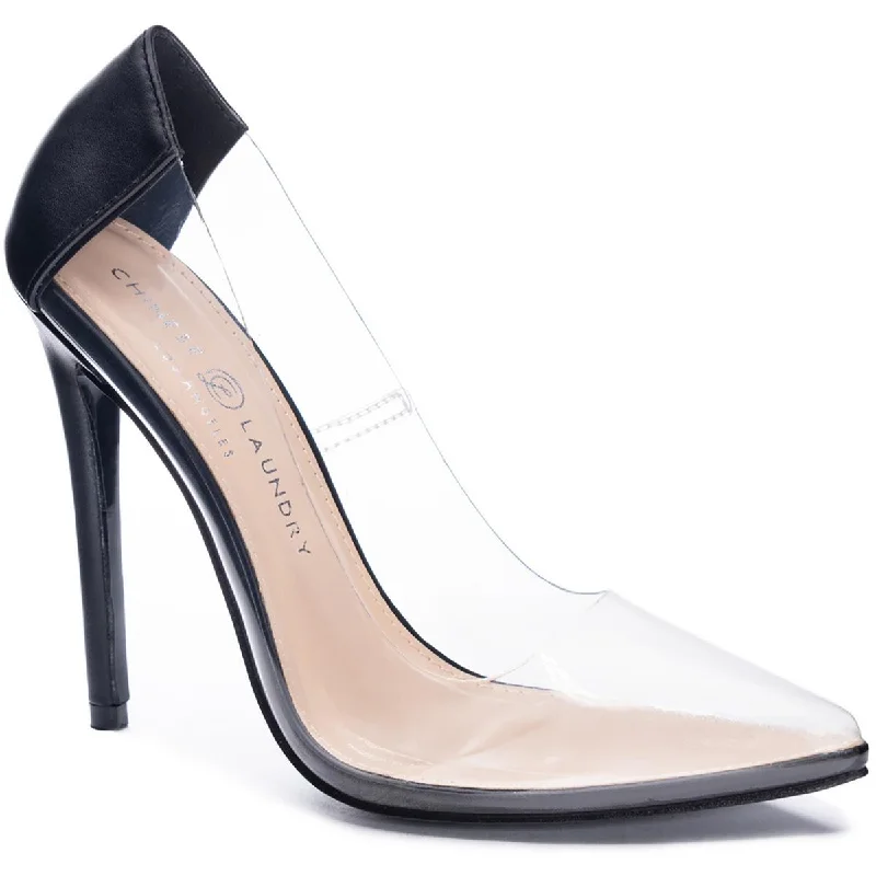 High heels for relaxed dusk walks -Chinese Laundry Womens Saleena Perforated Pointed Toe Pumps