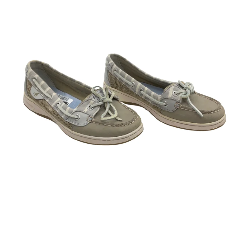 Flats with even heel balance -Shoes Flats By Sperry In Grey, Size: 6