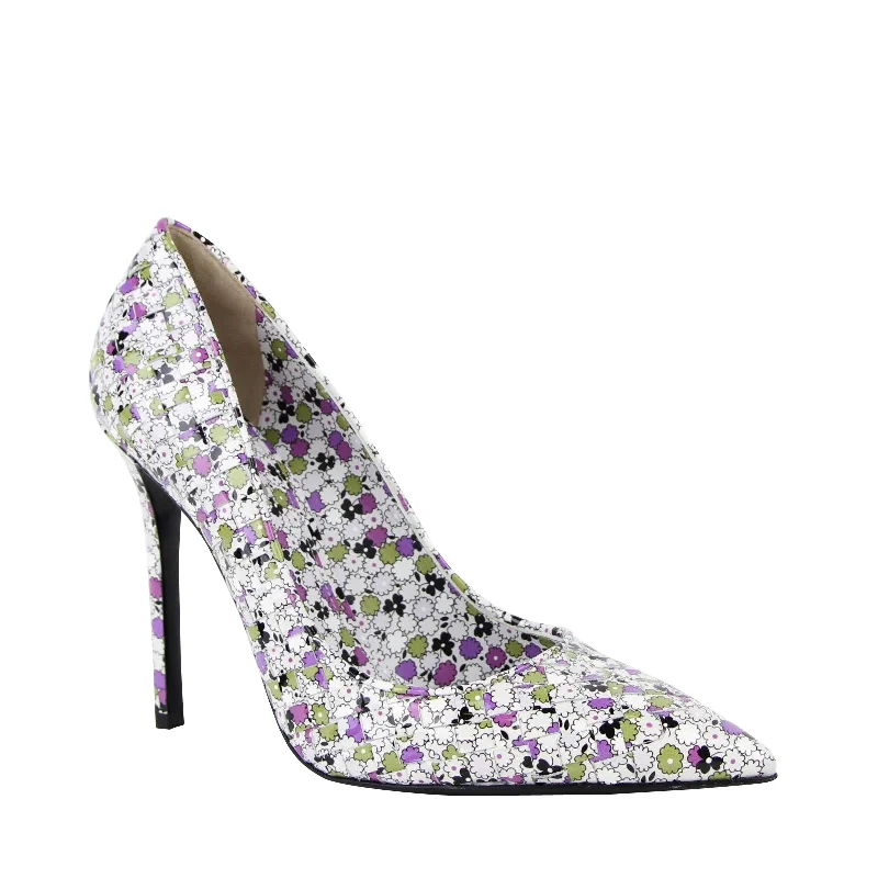 High heels with airy chic heels -Bottega Veneta Women's  Floral Woven Leather Heels