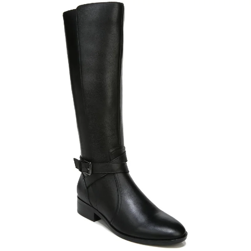 Boots with gentle ridge treads -Naturalizer Womens Rena Zipper Narrow Calf Knee-High Boots