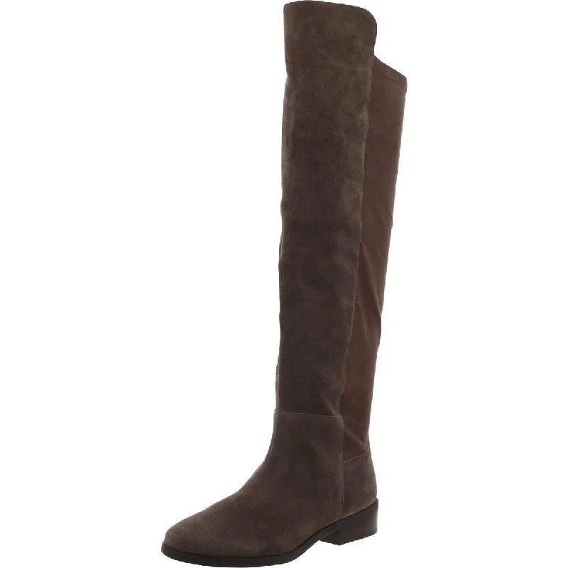 Boots for mellow trail meets -Lucky Brand Womens Faux Suede Round toe Knee-High Boots