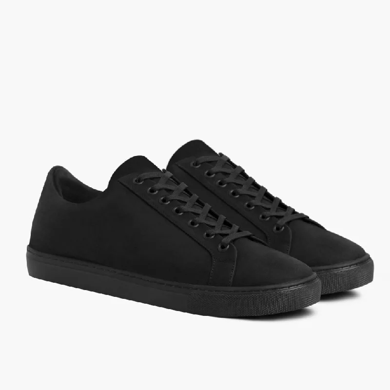 Athletic shoes with deep padding -Premier Low Top | Black Matte