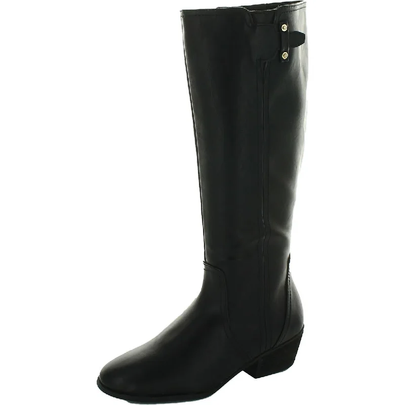 Boots with tall ankle wrap -Dr. Scholl's Shoes Womens Brilliance Stretch Knee High Riding Boots