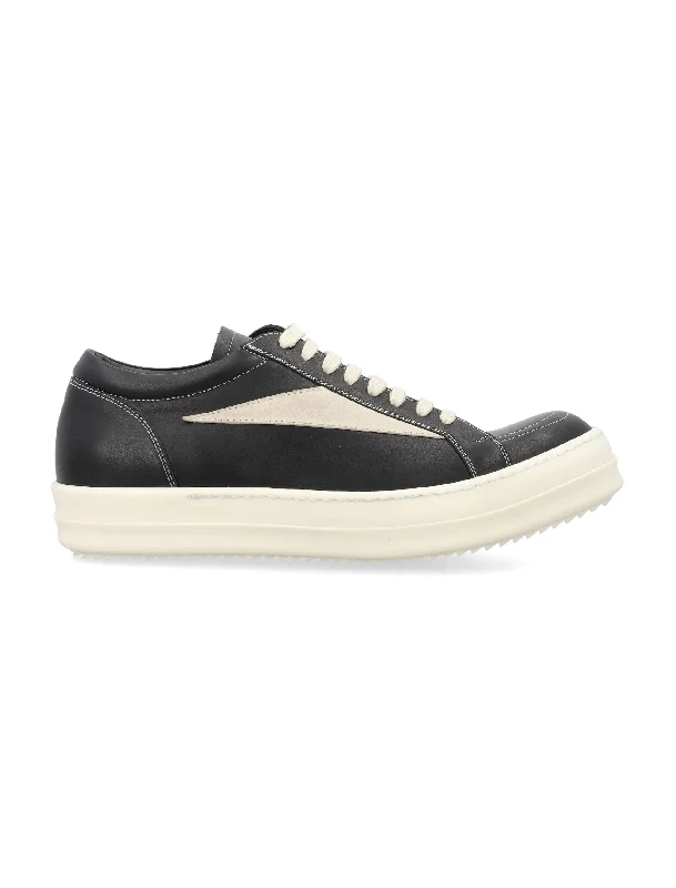 Athletic shoes for rapid sprints -RICK OWENS Vintage Women's Lace-Up Sneakers with Shark-Tooth Bumper Sole