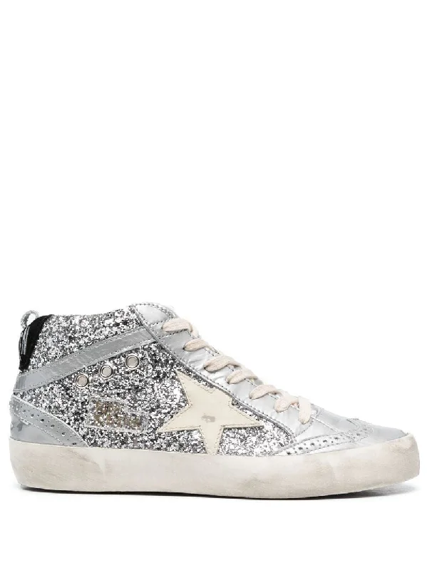 Athletic shoes with soft insides -GOLDEN GOOSE Sparkling Midstar Sneakers for Women - FW23