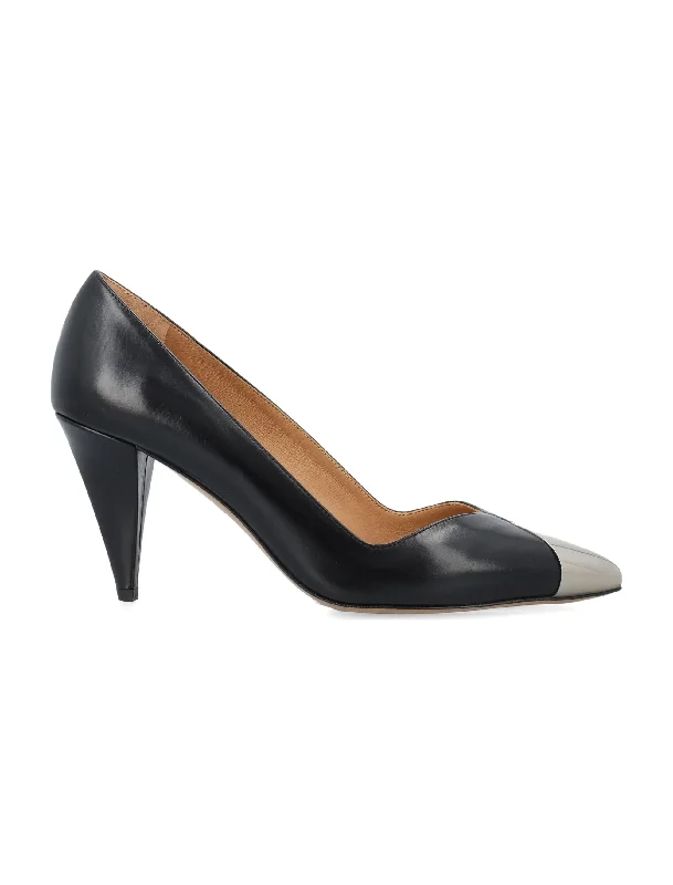 High heels for casual fall suppers -ISABEL MARANT Chic Two-Tone Pointed Toe Pumps with Sleek Stiletto Heel - 7cm