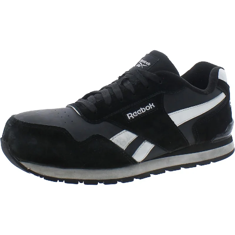 Athletic shoes for sporty teens -Reebok Mens Harman Work Leather Lace Up Casual And Fashion Sneakers