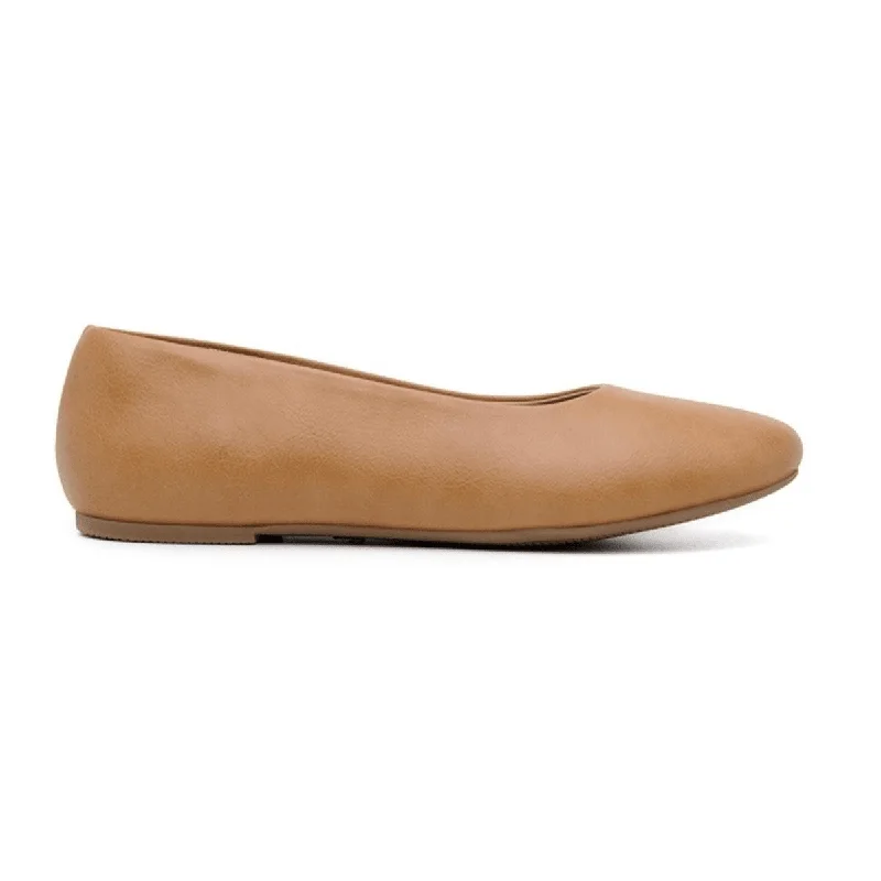 Flats for long snowy outings -'Nelita' vegan women's flat by Ahimsa - tan