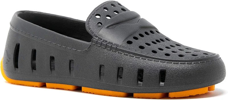 Breathable loafers for airy evening comfort-Asphalt/Orange Floafer