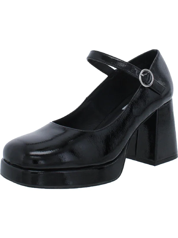 High heels under 50 dollars online -Mingle Womens Buckle Block Heel Mary Jane Heels