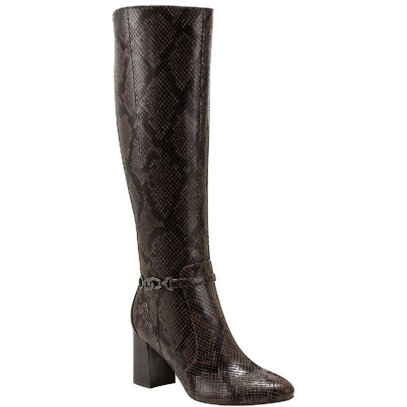 Boots with cozy ridge hush -Bandolino Womens Brenda2 Faux Leather Pointed Toe Knee-High Boots