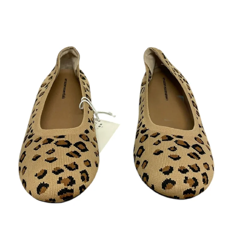 Flats with hand-woven details -Shoes Flats By Amazon Essentials In Animal Print, Size: 10.5