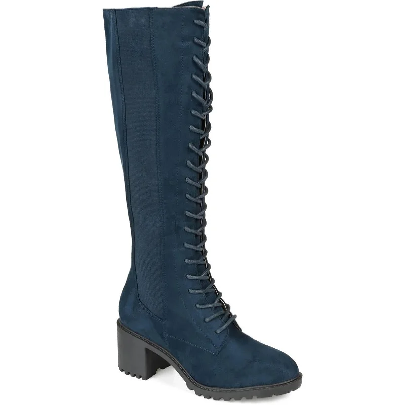 Sale boots with rapid delivery -Journee Collection Womens Jenicca Faux Suede Mid-Calf Boots