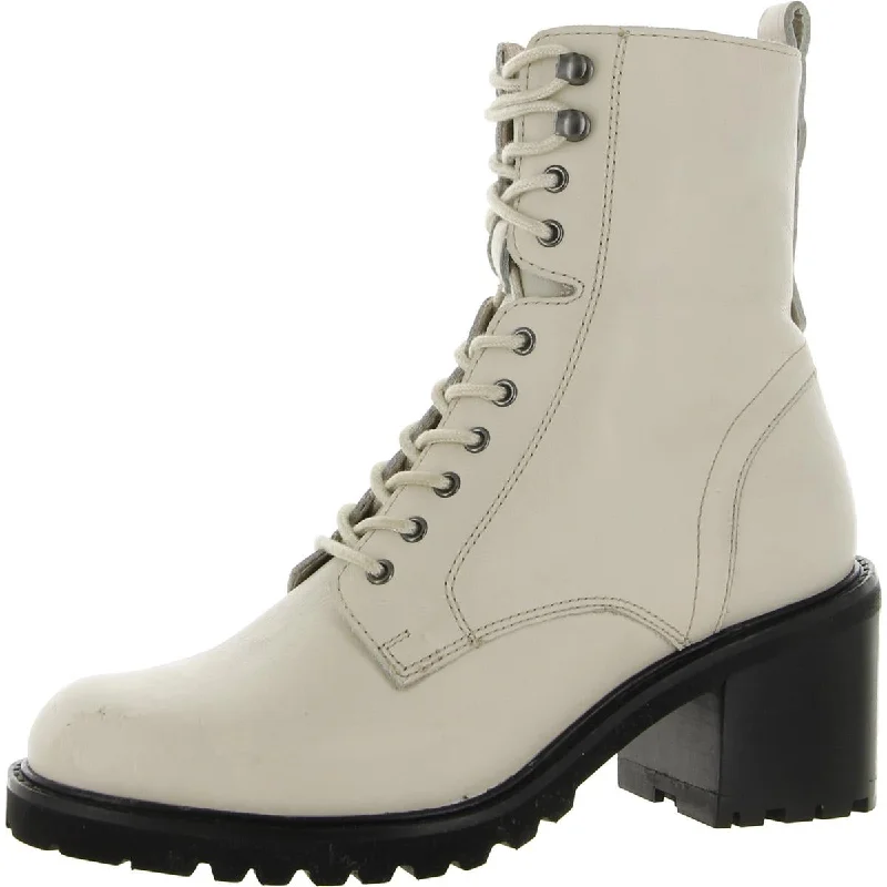 Boots for stoop trail calm -Seychelles Womens Irresistible Leather Lace-Up Combat Boots