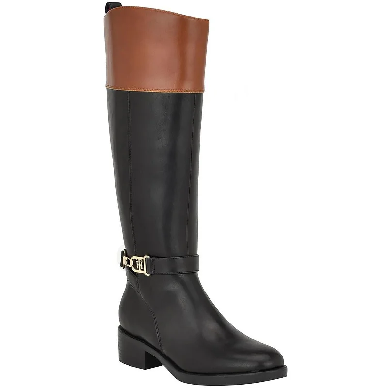 Grand boots with gilt linings -Tommy Hilfiger Womens Ionni Almond Toe Tall Knee-High Boots