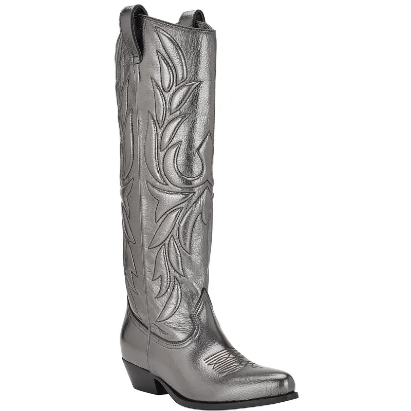 Boots with springy sole beds -Guess Womens Ginnifer 2 Faux Leather Cowgirl Cowboy, Western Boots