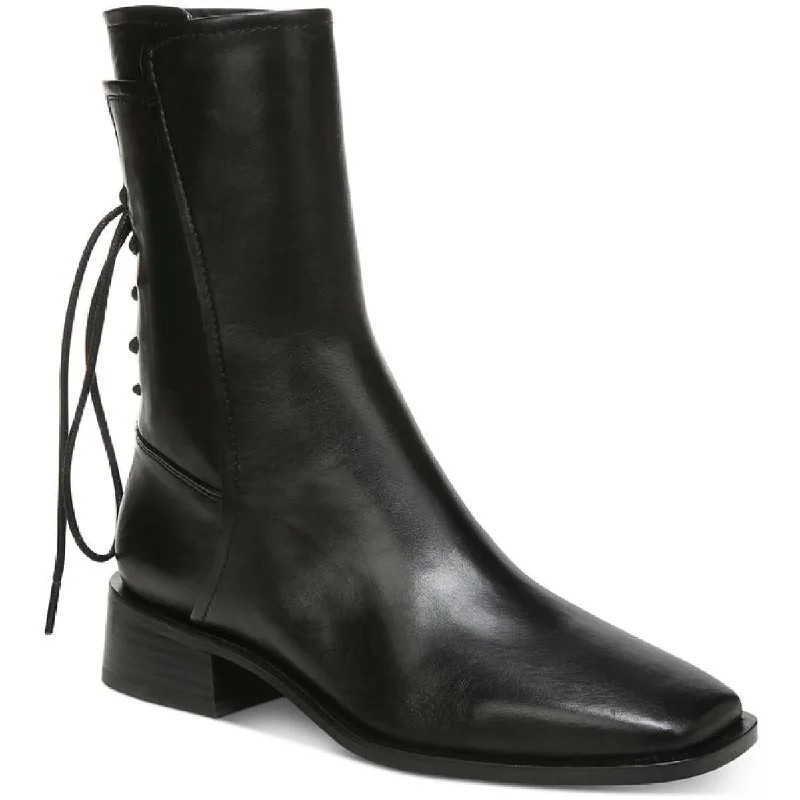 Boots for wet ridge strolls -Sam Edelman Womens Tana Leather Lace-Up Mid-Calf Boots