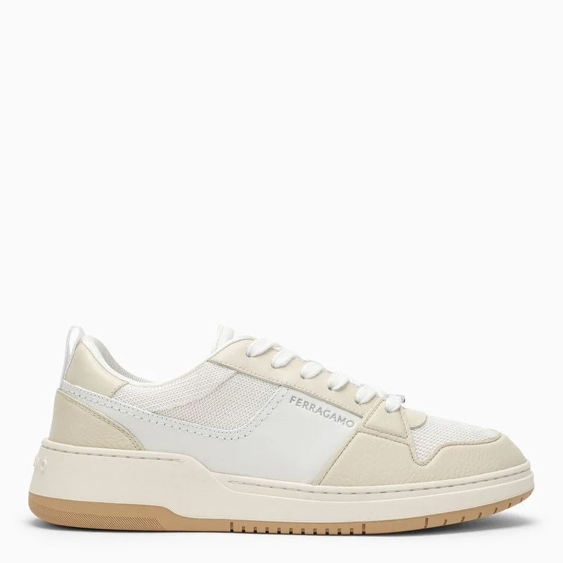 Athletic shoes with breathable fabrics -Ferragamo Low Leather Trainer - SS24 Edition